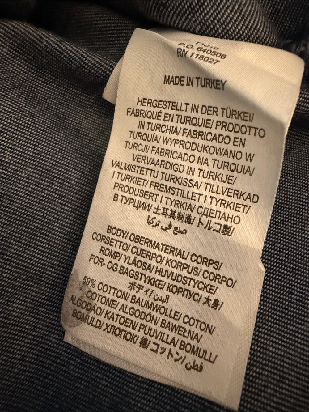 Boden Blue Denim Smocked Yoke Button-Down Shirt - Picture 8 of 8
